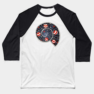 Universe Is Snail With Beach Ball Planets Baseball T-Shirt